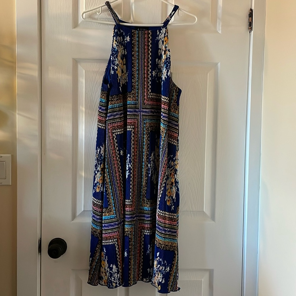 AUW plisse sundress flowy summer spring